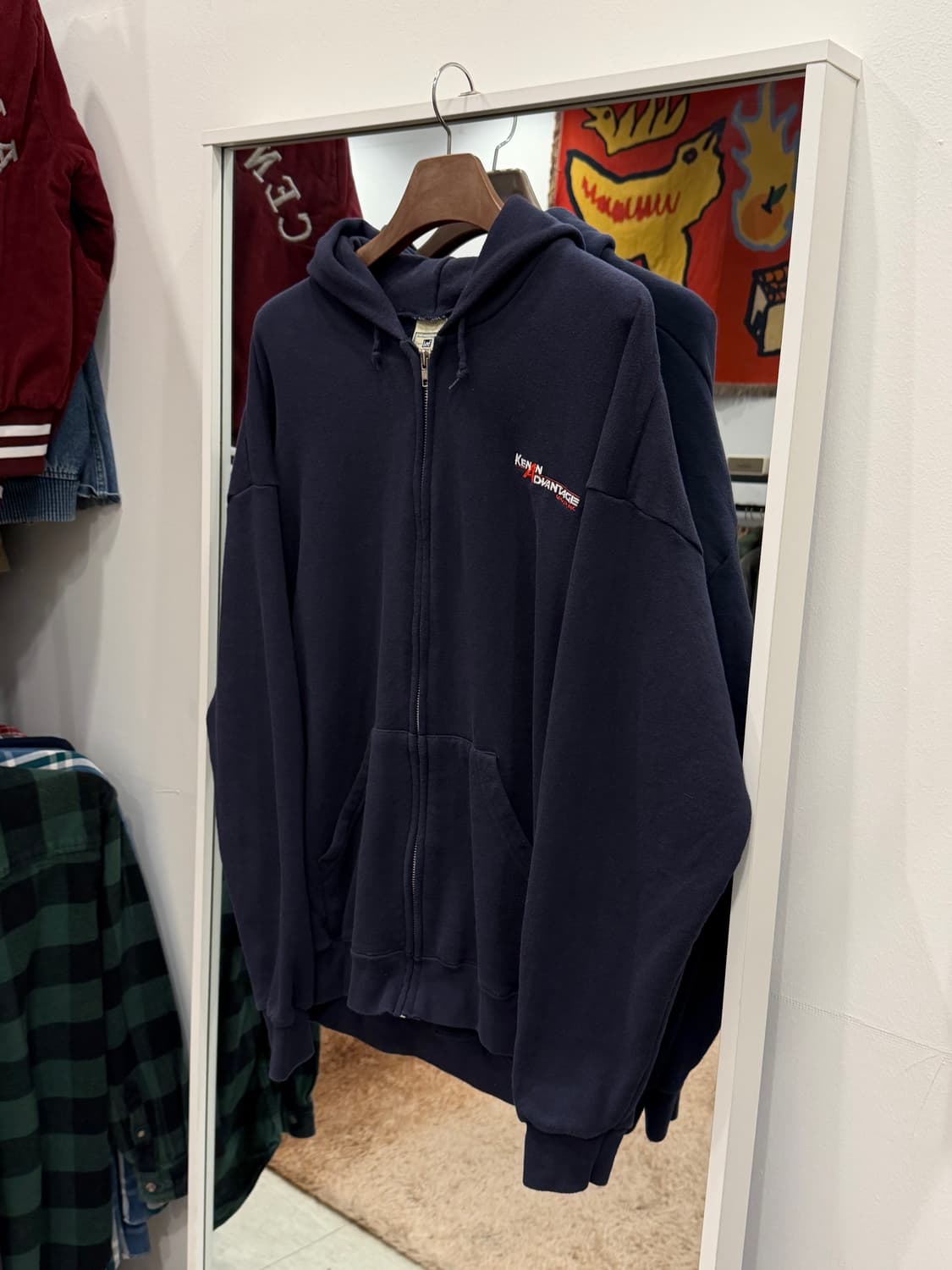 00s Lee 리 페이딩 스웻 후드 집업 상품이미지1