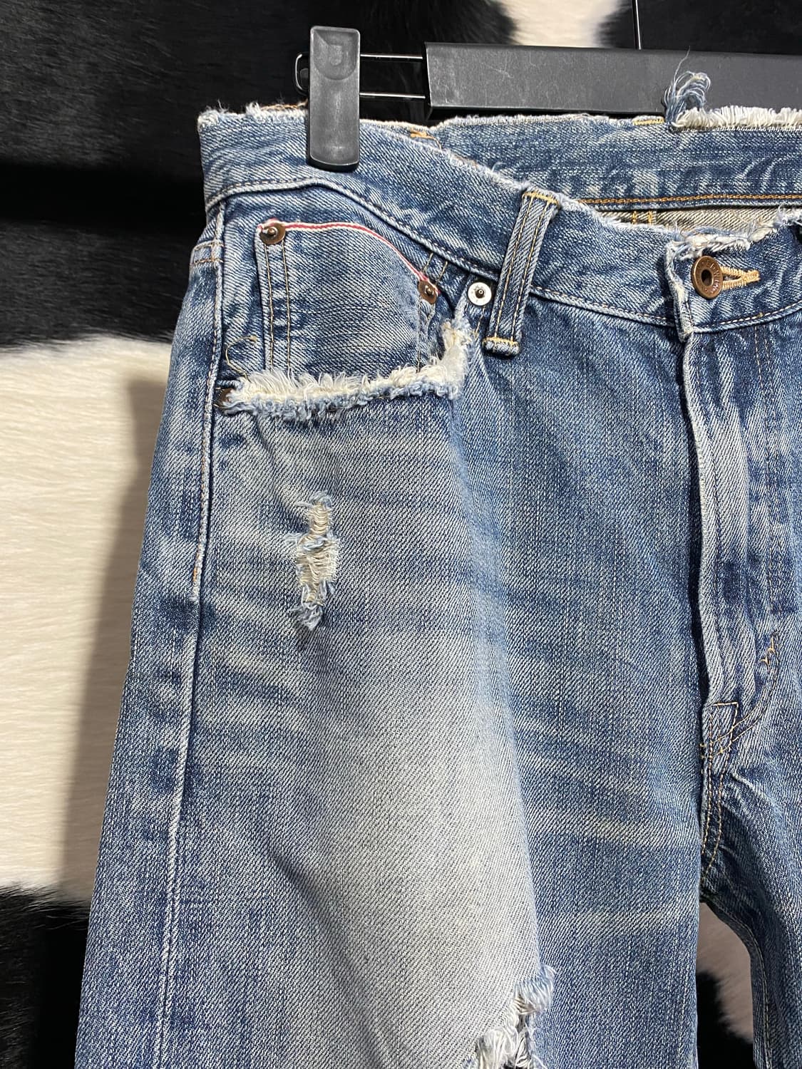 Edwin 드스트로이드 연청 데님 상품이미지5