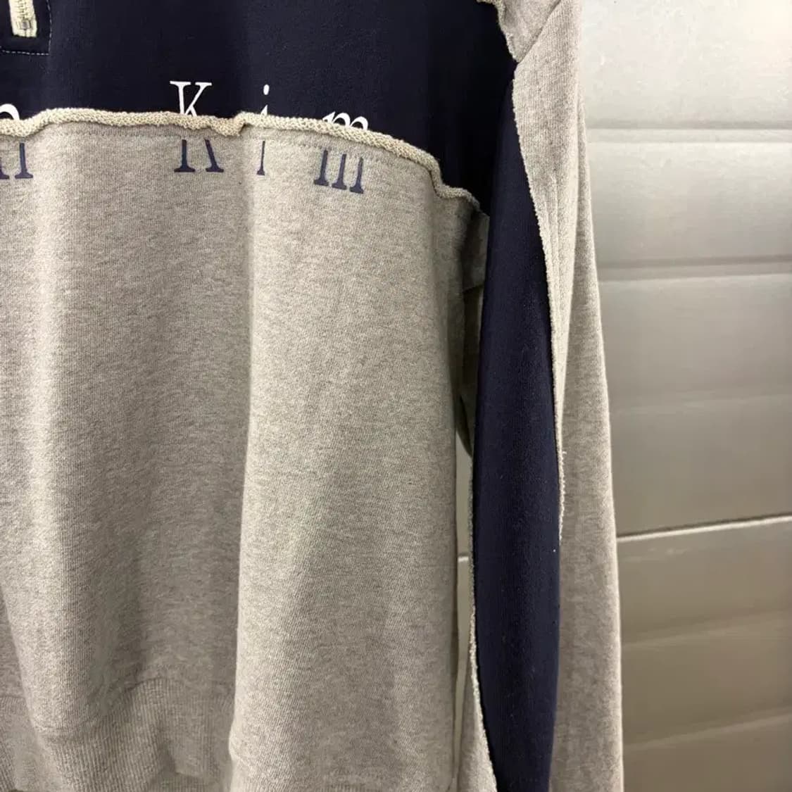 Matin Kim logo half zip sweatshirt S 상품이미지4