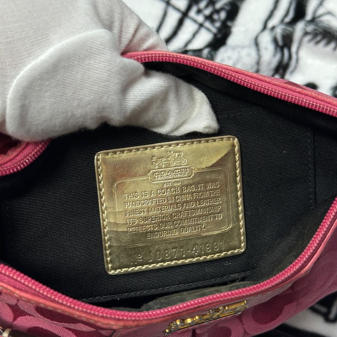 코치 y2k 핑크 미니백 상품이미지5