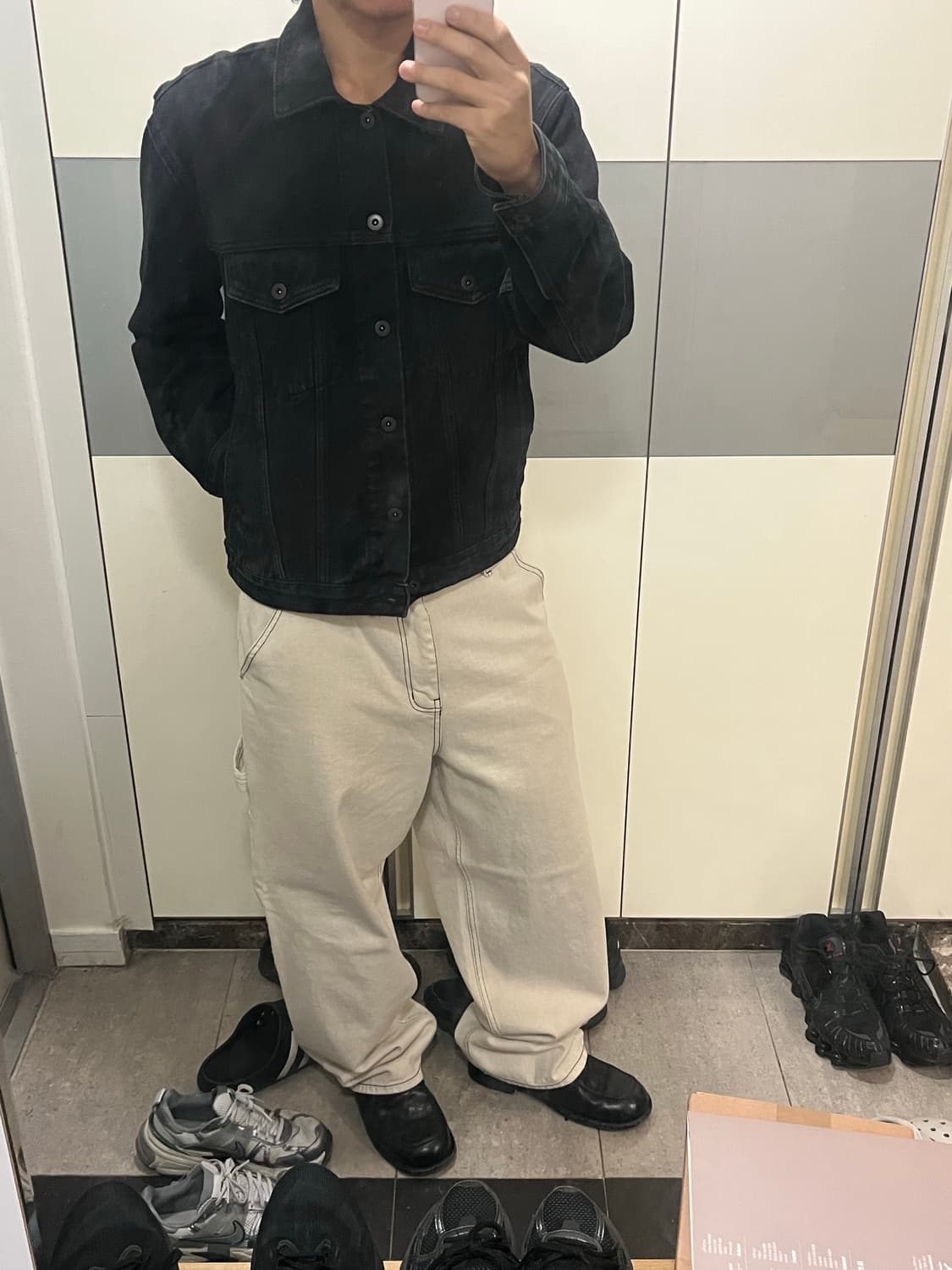 WKNDRS DRAGGY WORK PANTS (IVORY) M  상품이미지6