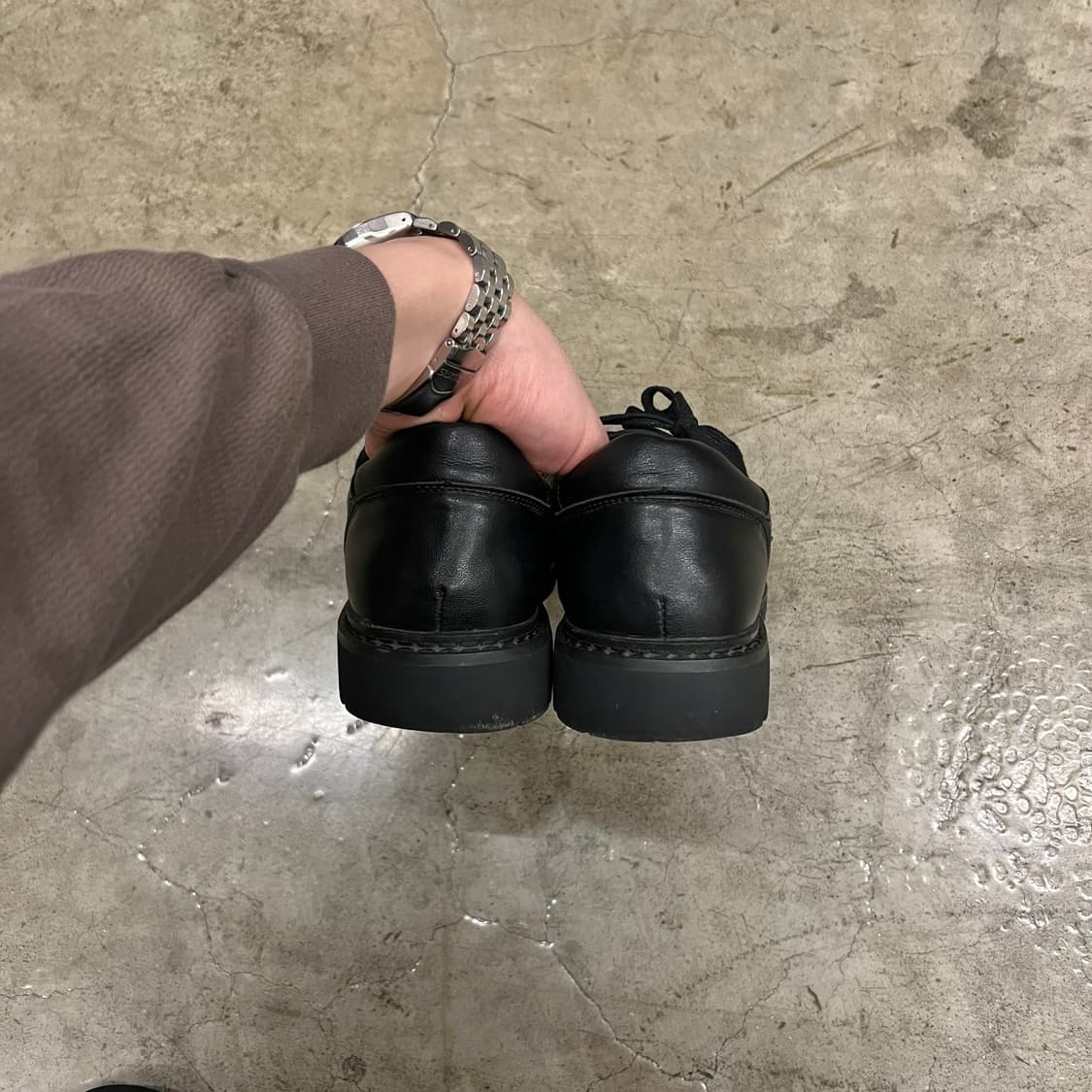 빈티지 하이킹슈즈 트레킹화 블랙 270-275 상품이미지7