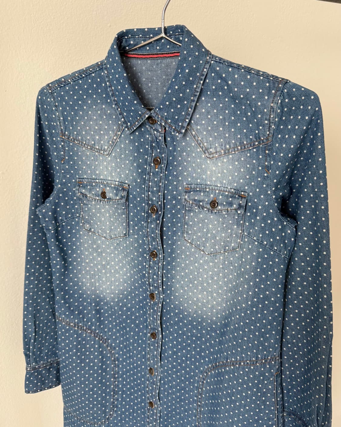 빈티지 도트 원피스 상품이미지4