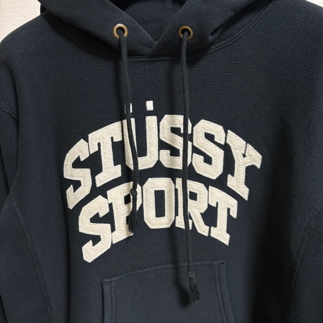 챔피온 X 스투시 리버스위브 후드티 / 블랙, S 상품이미지4