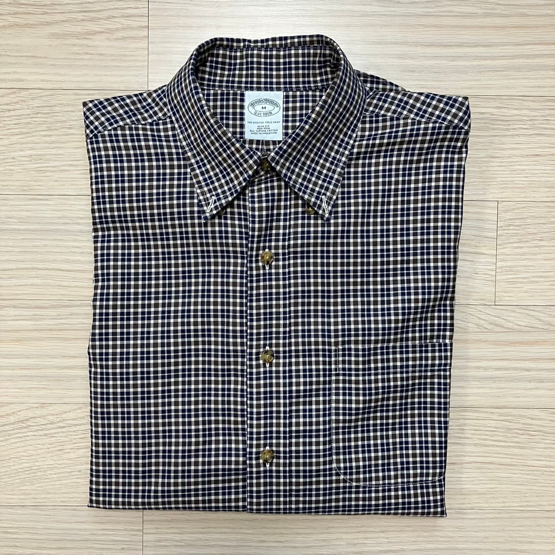 [Brooks Brothers] 브룩스 브라더스 수피마 체크 셔츠 상품이미지7