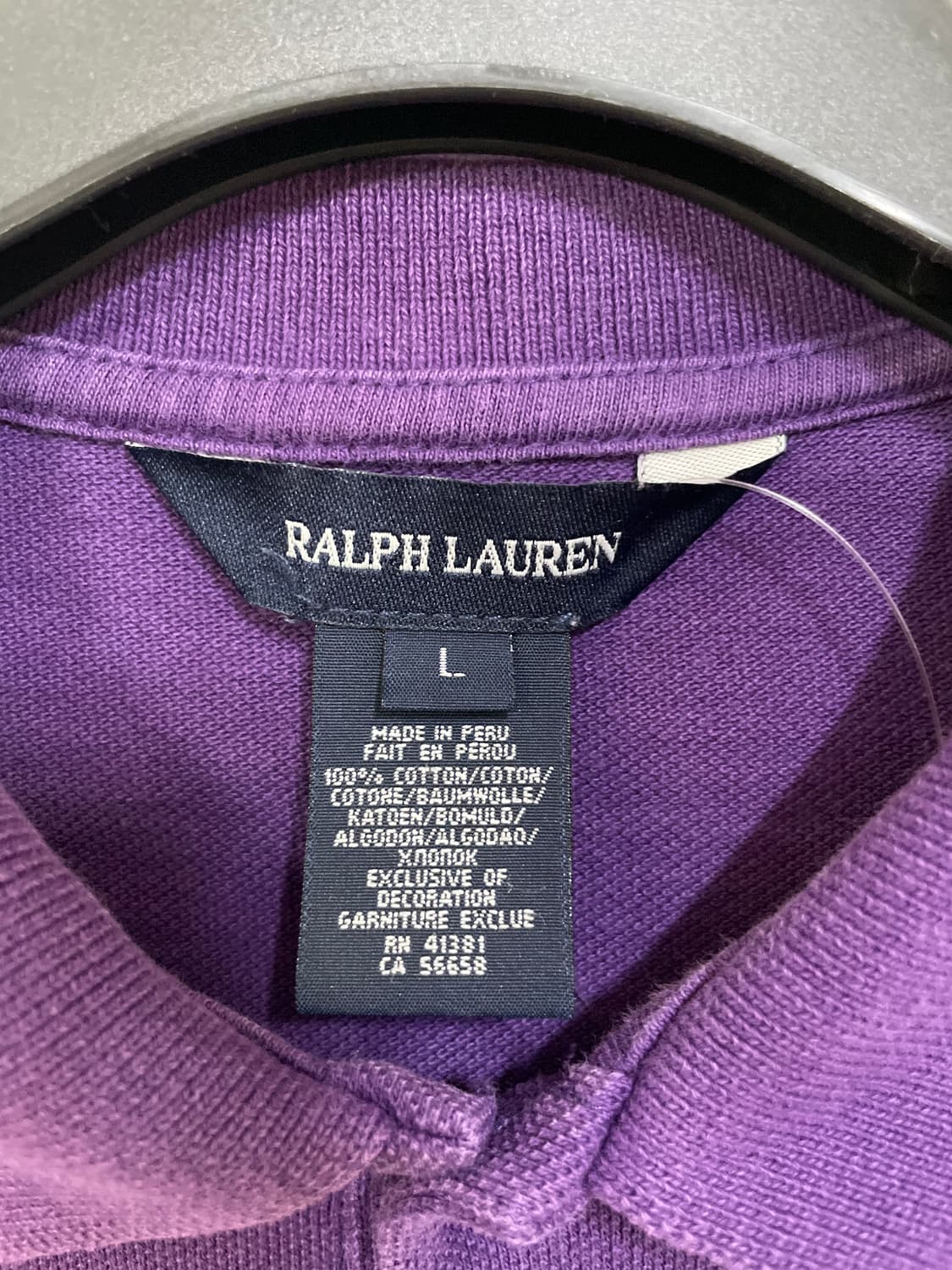 폴로랄프로렌 반팔 카라티 퍼플 상품이미지5