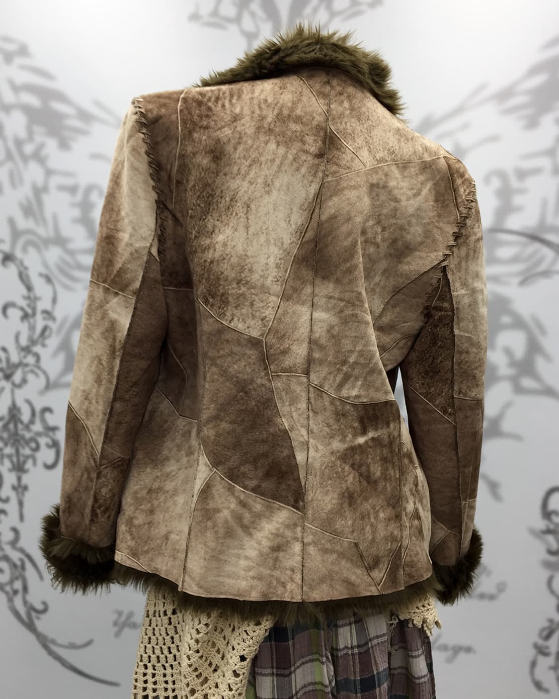 Patch work pigskin shearling jacket 상품이미지5