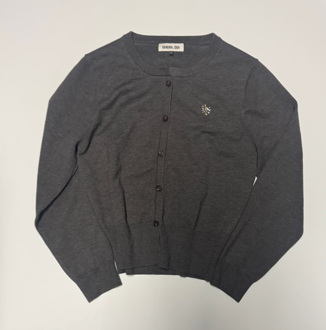 여성 제너럴아이디어 24년도 미니멀 가디건 M 그레이 상품이미지1
