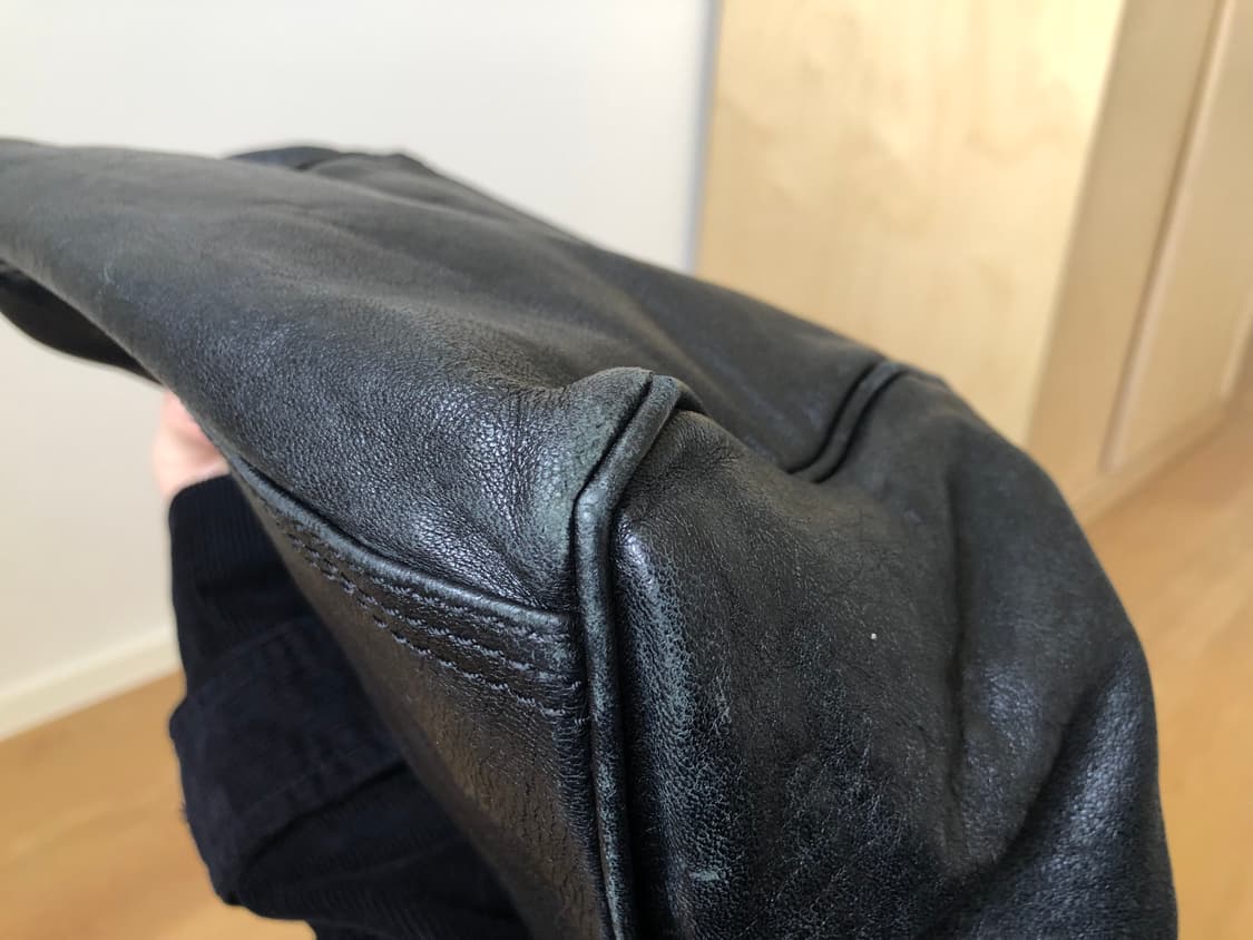 [직수입] 빈티지 diesel 레더 토트 백 블랙 상품이미지9