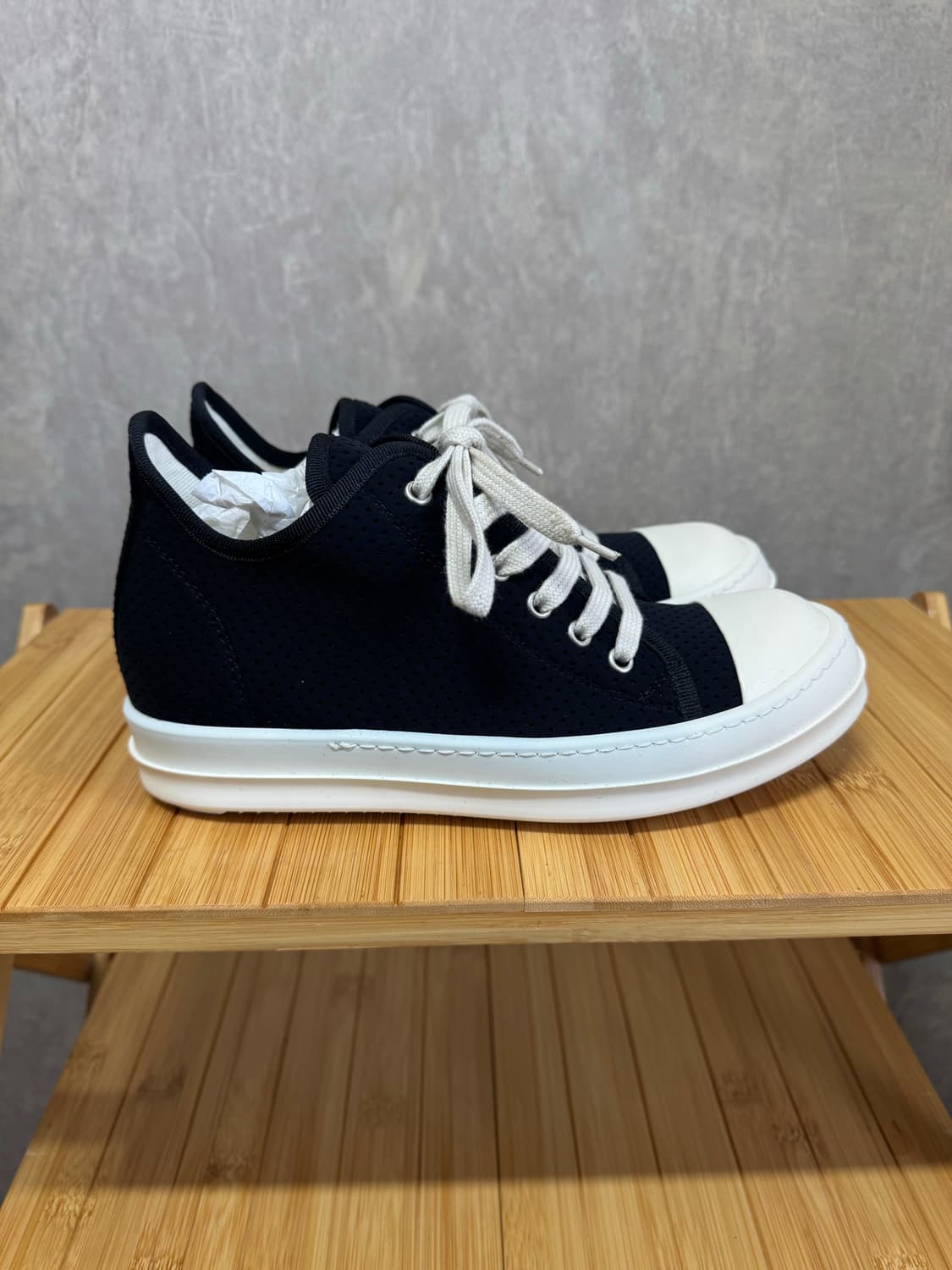 37 / Rick Owens 릭오웬스 엠보싱 라몬즈 로우 상품이미지4