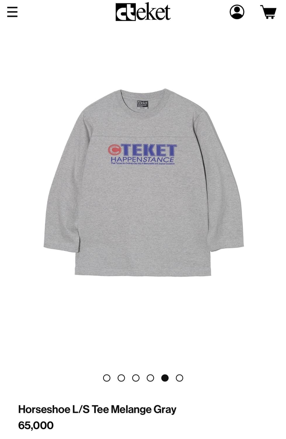 테켓 롱슬리브 티 상품이미지1