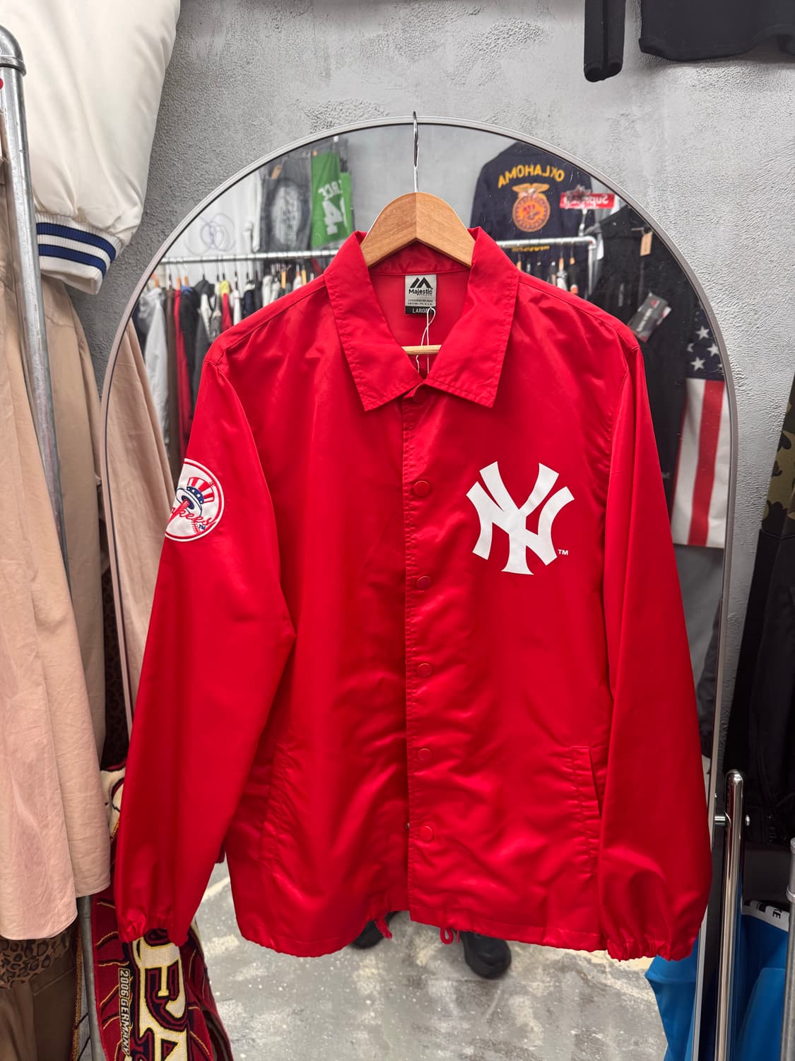 빈티지 마제스틱 양키즈 빅로고 자켓 상품이미지1