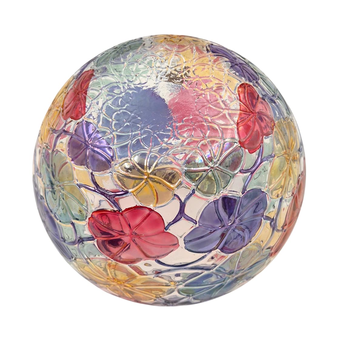 90s 체코 보헤미아 컬러 나팔꽃 구체 대형 화병 상품이미지4