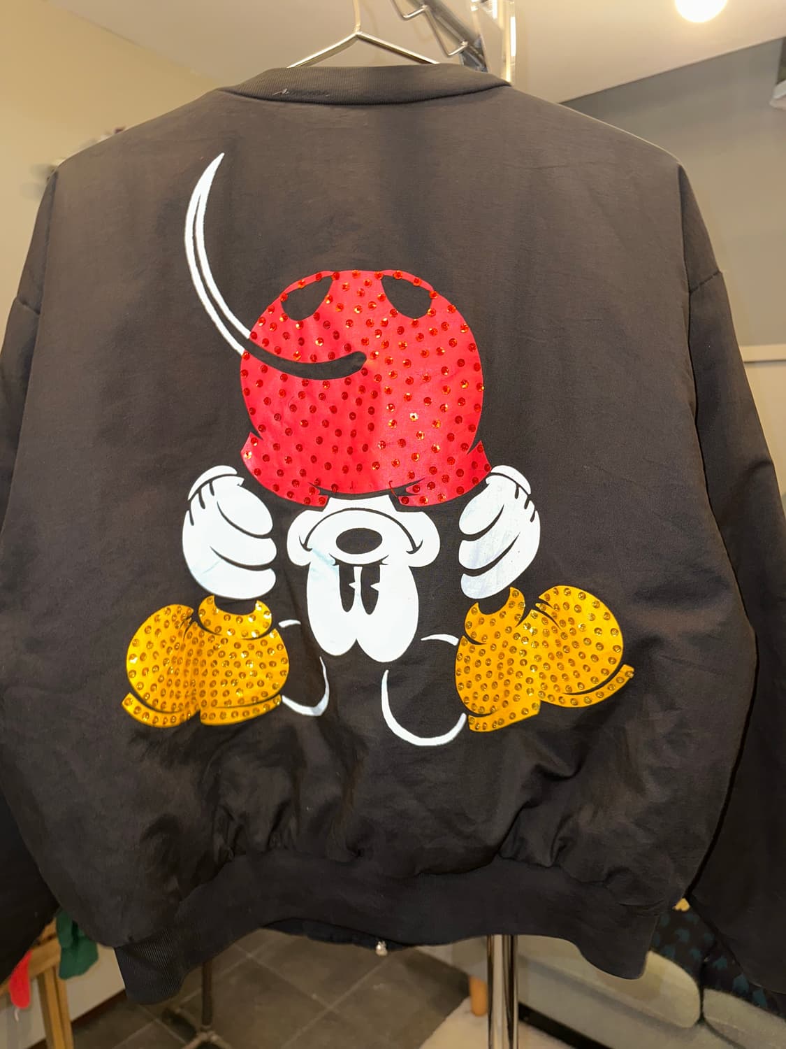 90’s Disney Mickey logo bomber jacket 상품이미지8
