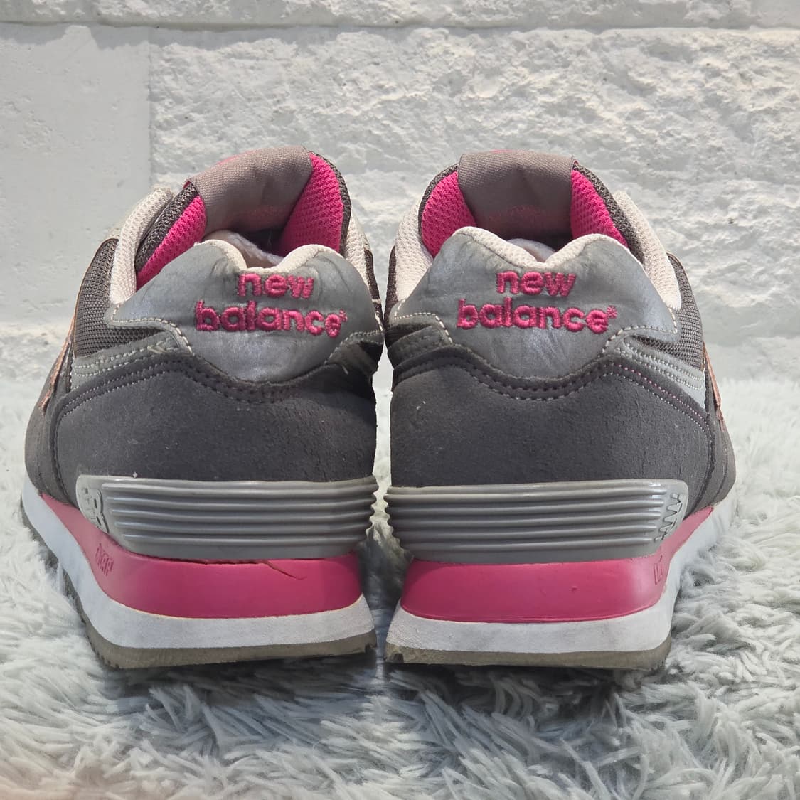 2q-30:뉴발란스 574 그레이 핑크 (24cm) 상품이미지3