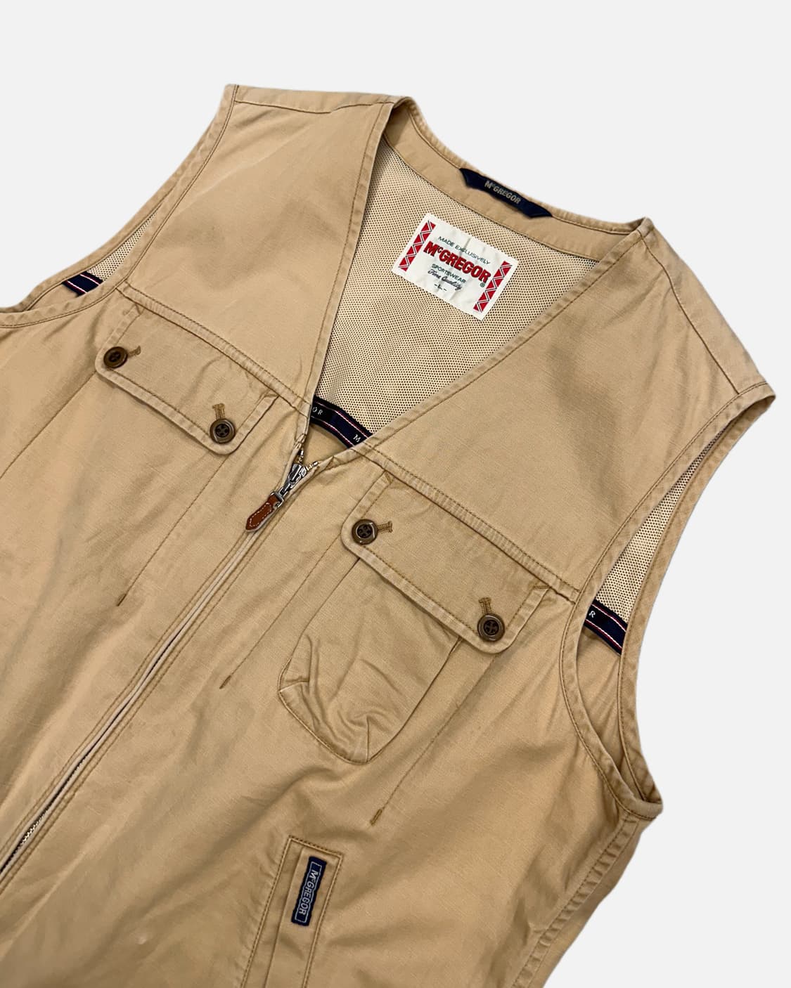 MCGREGOR beige pocket vest jacket 상품이미지3