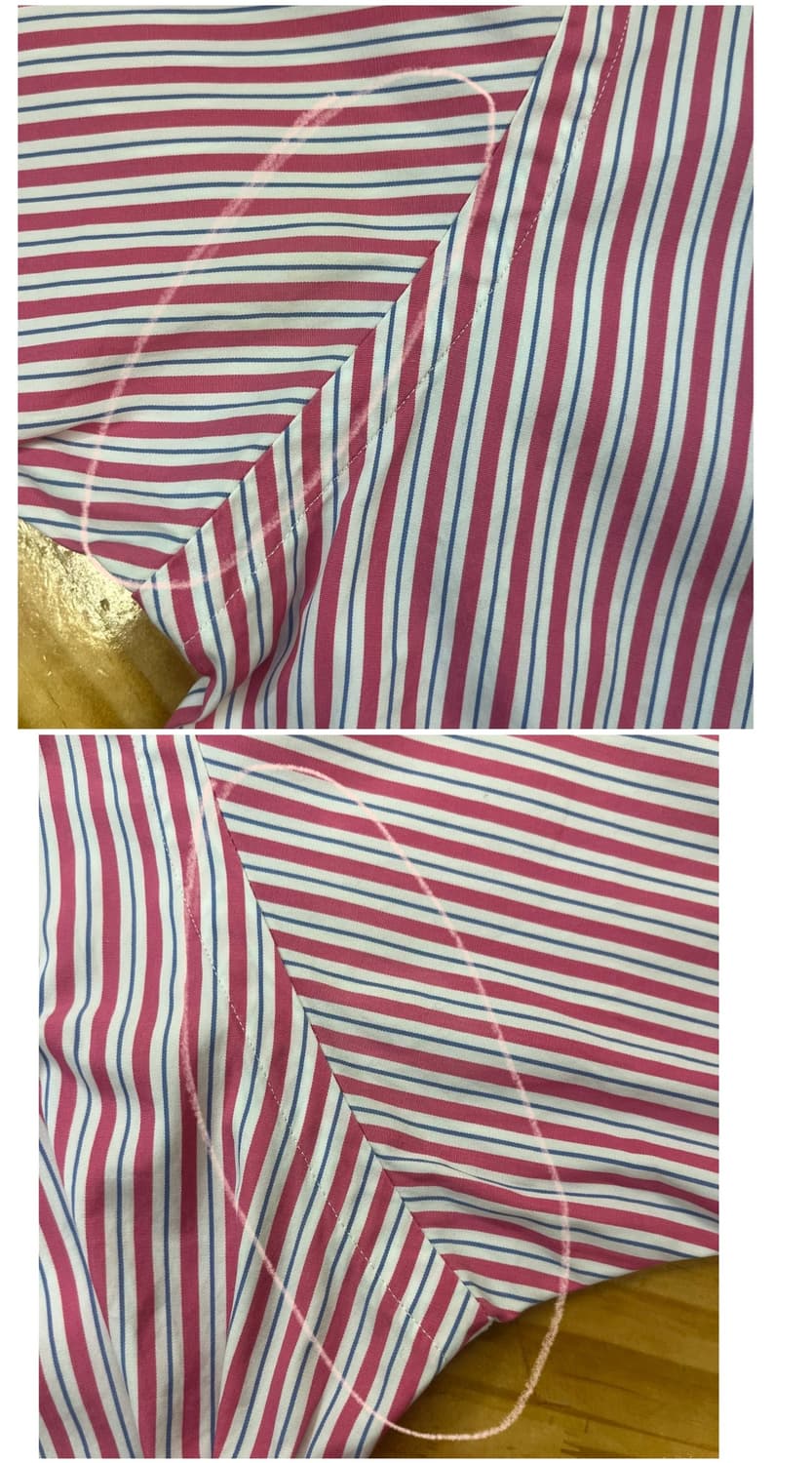 폴로 랄프로렌 스트라이프 반팔 셔츠 핑크 40 #csz4065 상품이미지7