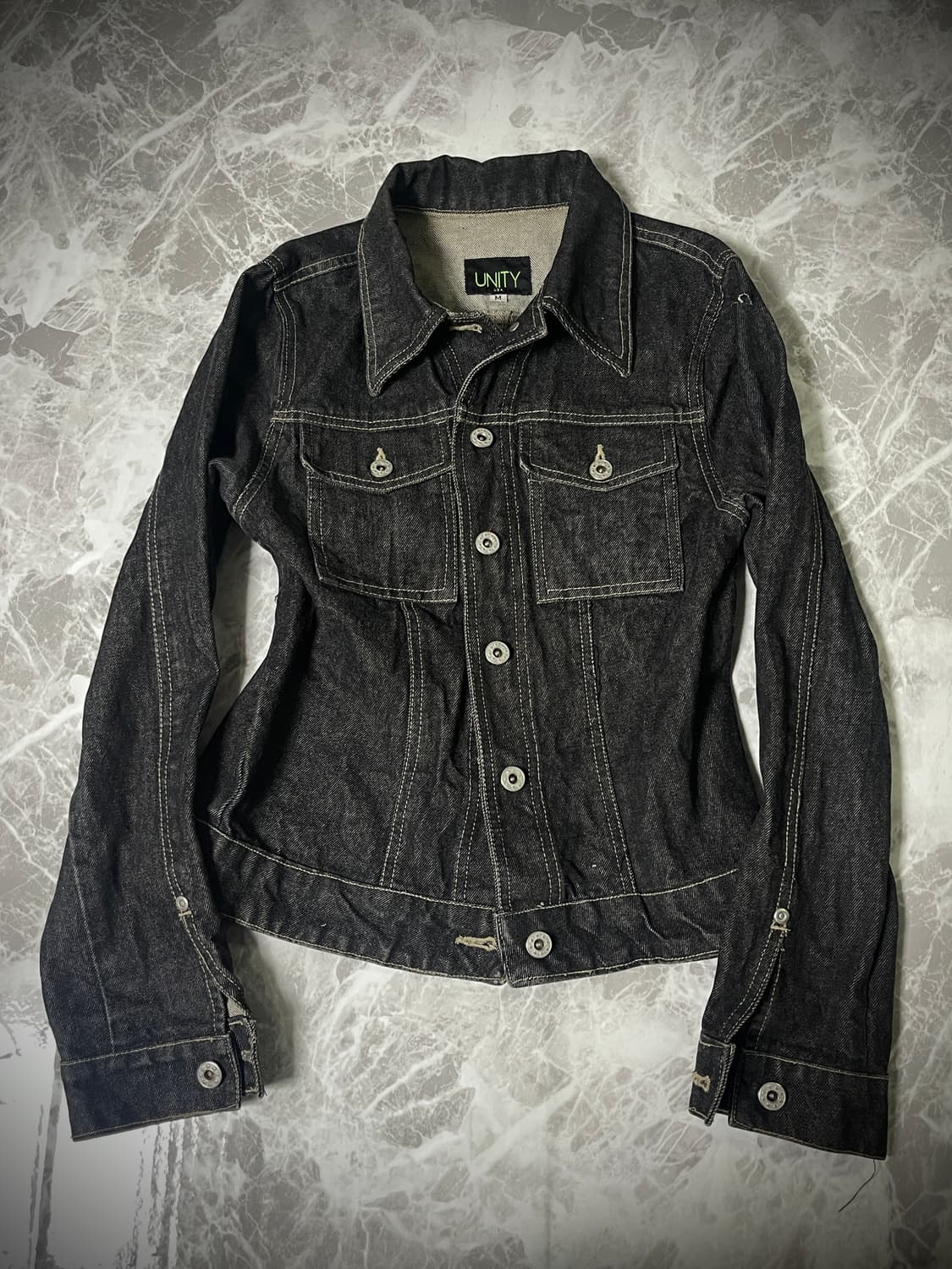 unity black denim jacket 상품이미지1