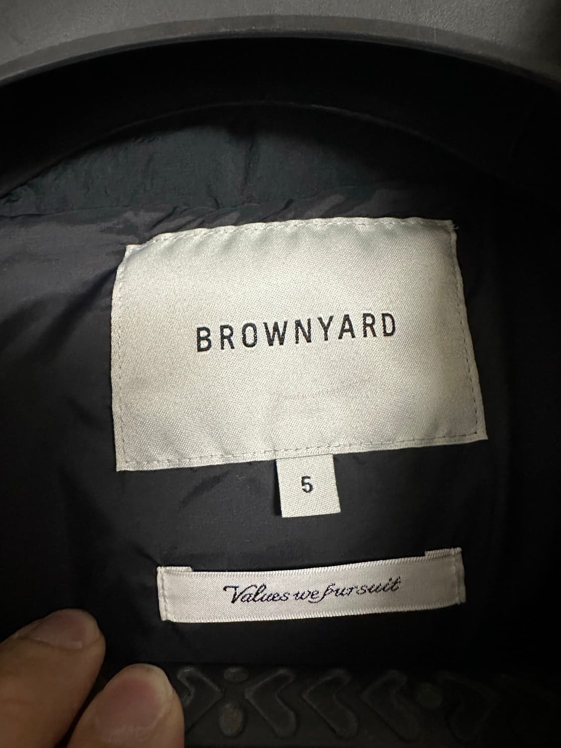 브라운야드 24fw 푸퍼다운(블랙) 5사이즈 판매 상품이미지7