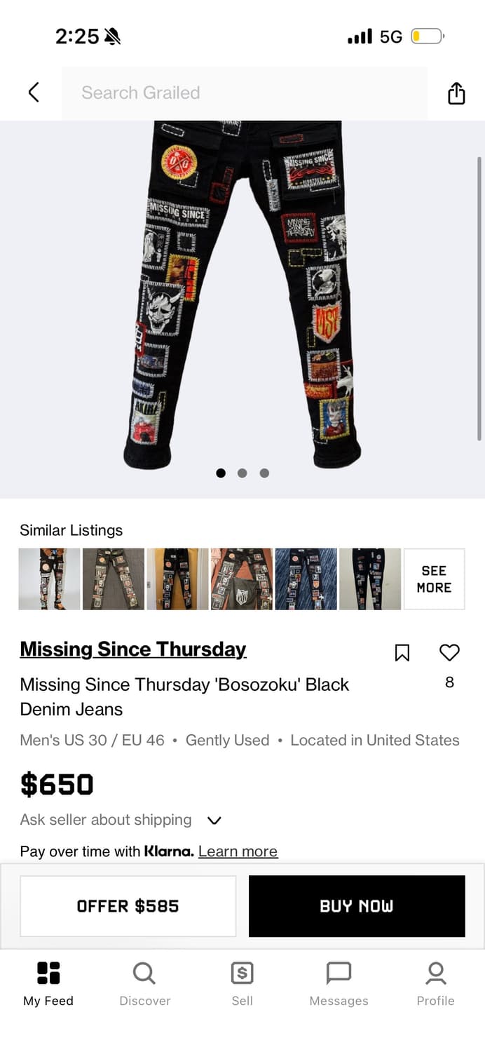 Missing since Thursday Bosozoku denim  상품이미지1