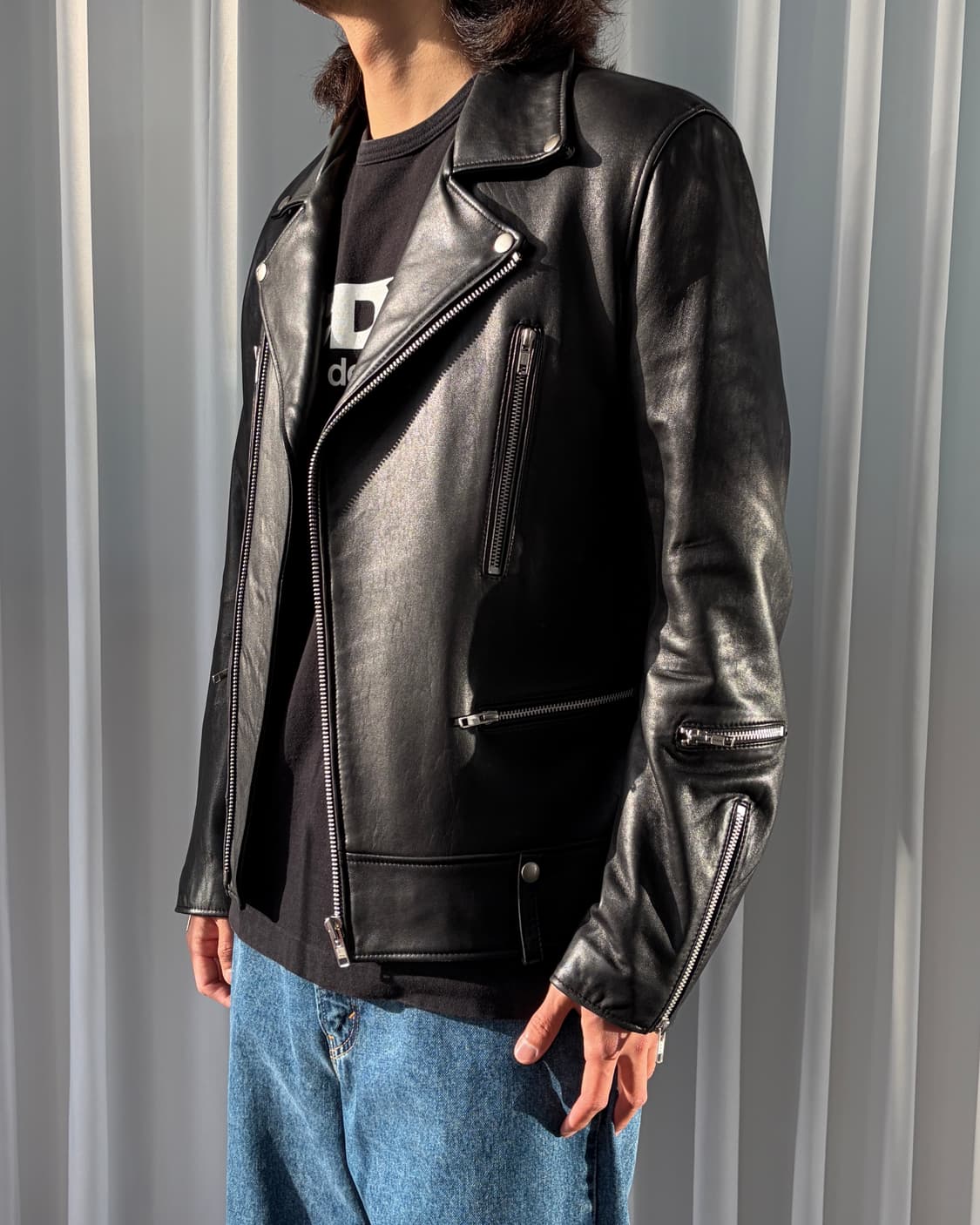 [L]비바스튜디오 테리 라이더 램스킨 양가죽 자켓 상품이미지2