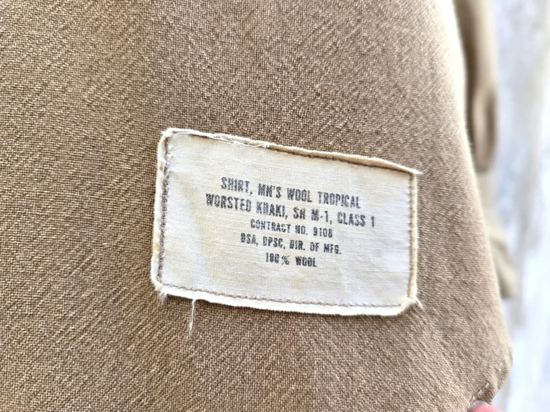 60-70s 미해병 울 셔츠 (made in usa) 상품이미지4