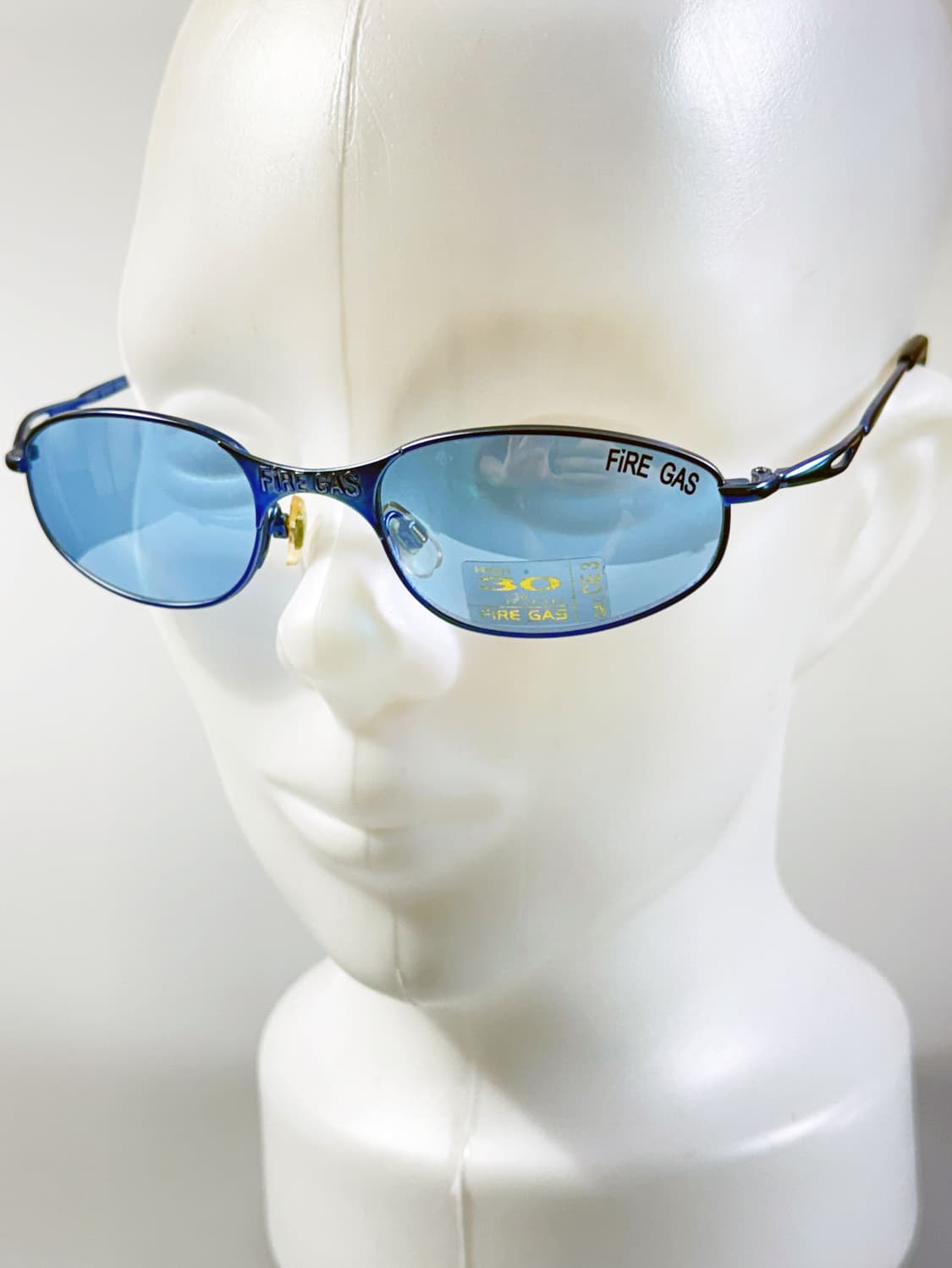 90s FIRE GAS 슬림 오벌 블루메탈 빈티지 틴트 선글라스 상품이미지8