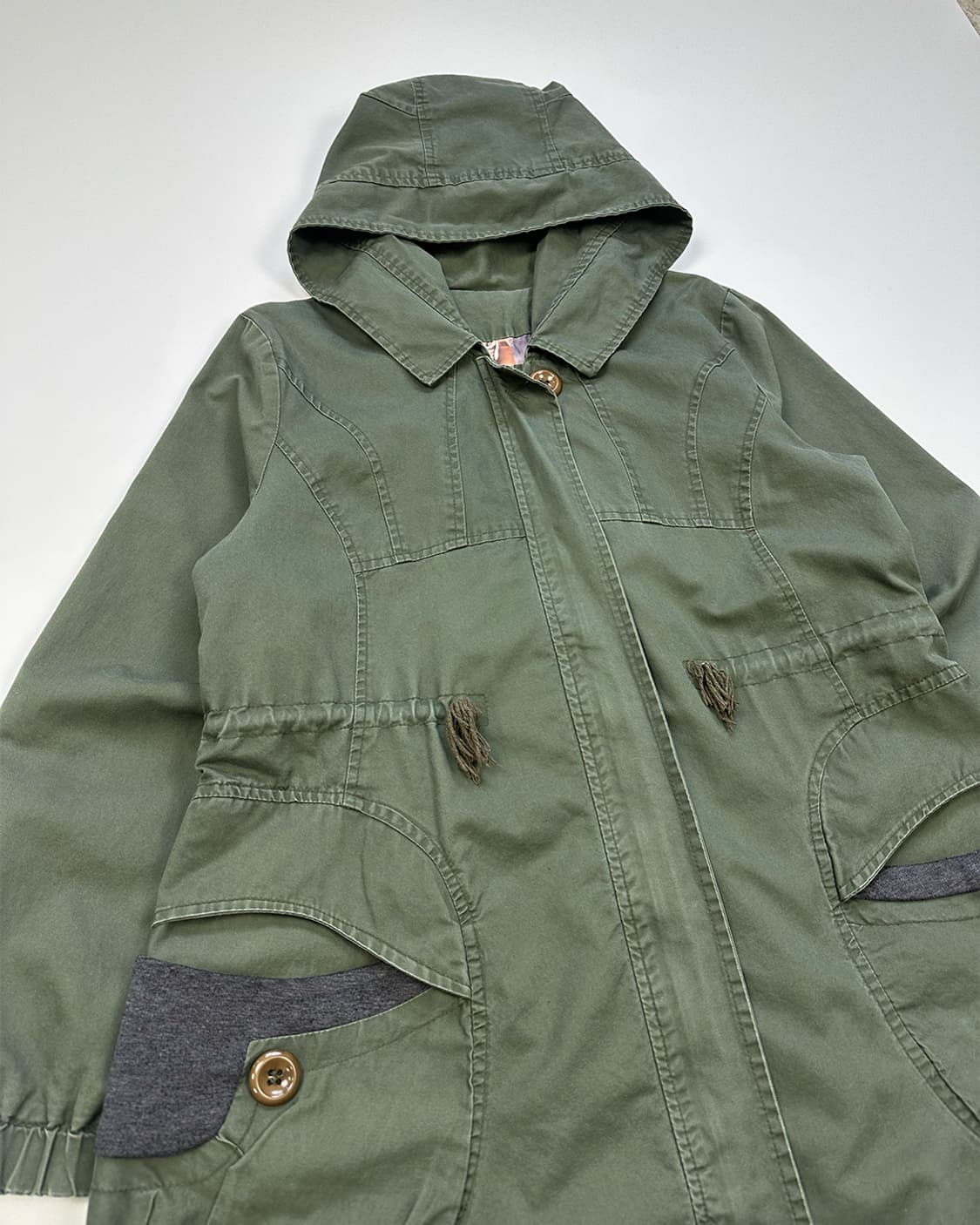 빈티지 패널 절개 야상 상품이미지3