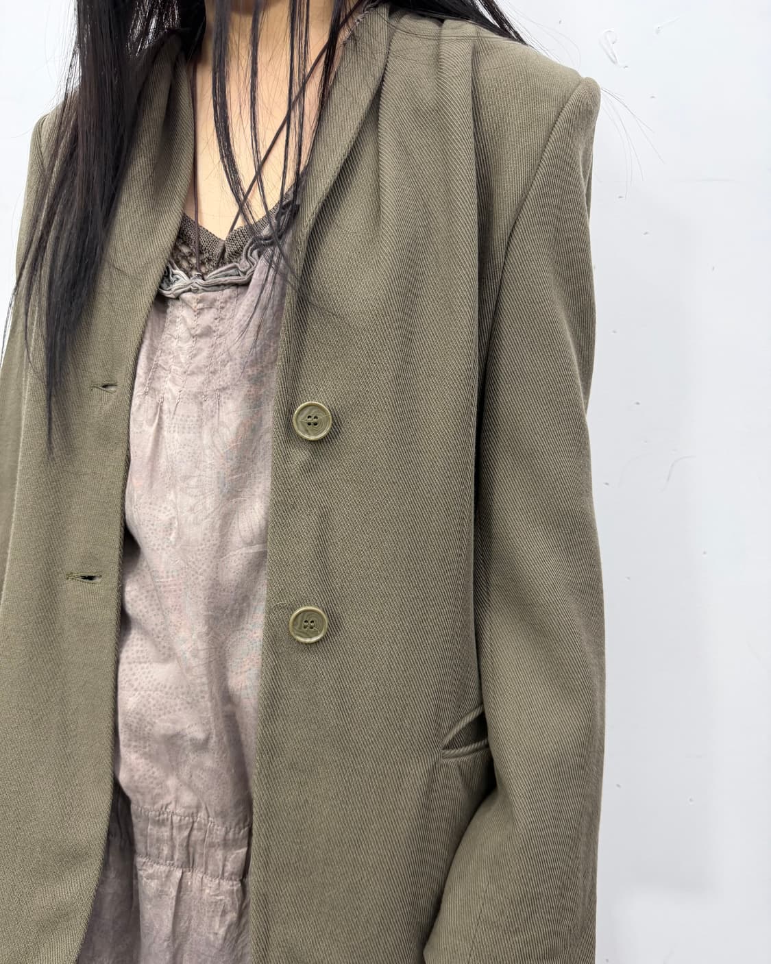 early 90s) Soft Tailored Collarless Jk 상품이미지1