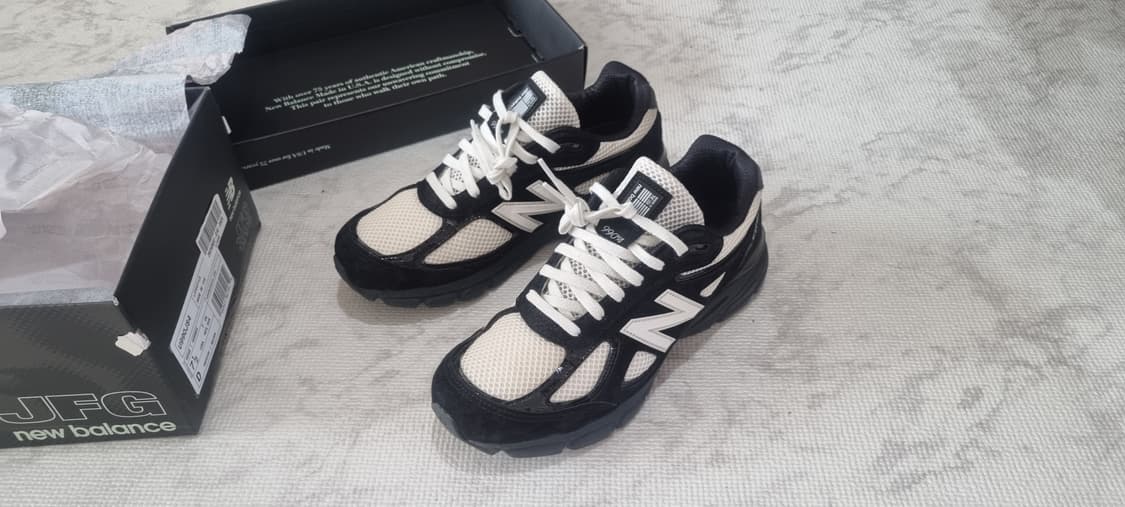 뉴발란스 990v4 jfg 조 프레쉬 굿 블랙 화이트 255 상품이미지1
