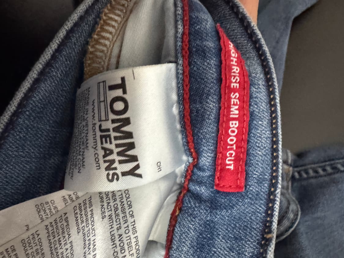 여성 타미 진스 세미 부츠컷 데님팬츠 25인치 상품이미지4