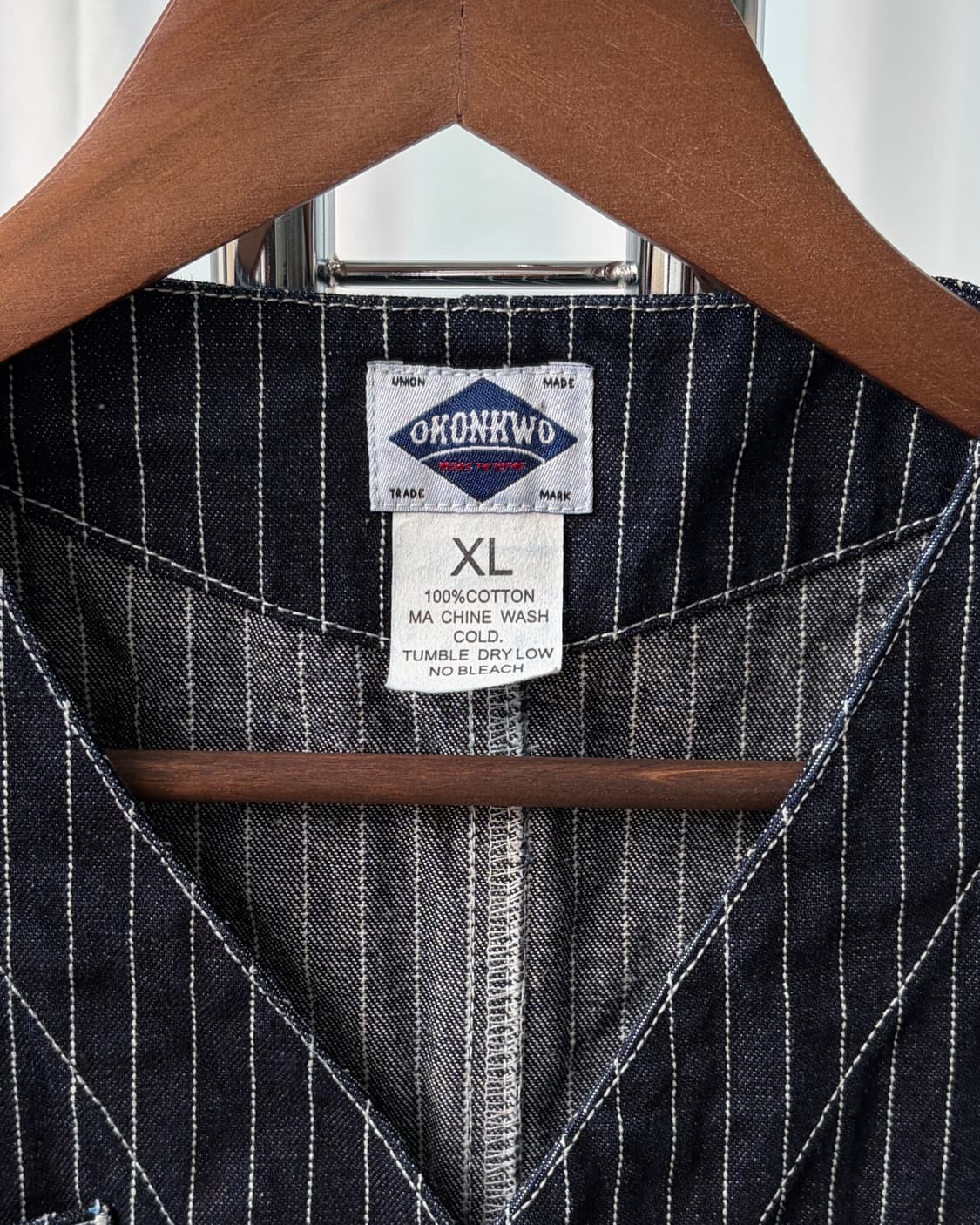 [XL]OKONKWO 오콘쿼 와바시 데님 워크 베스트 상품이미지5