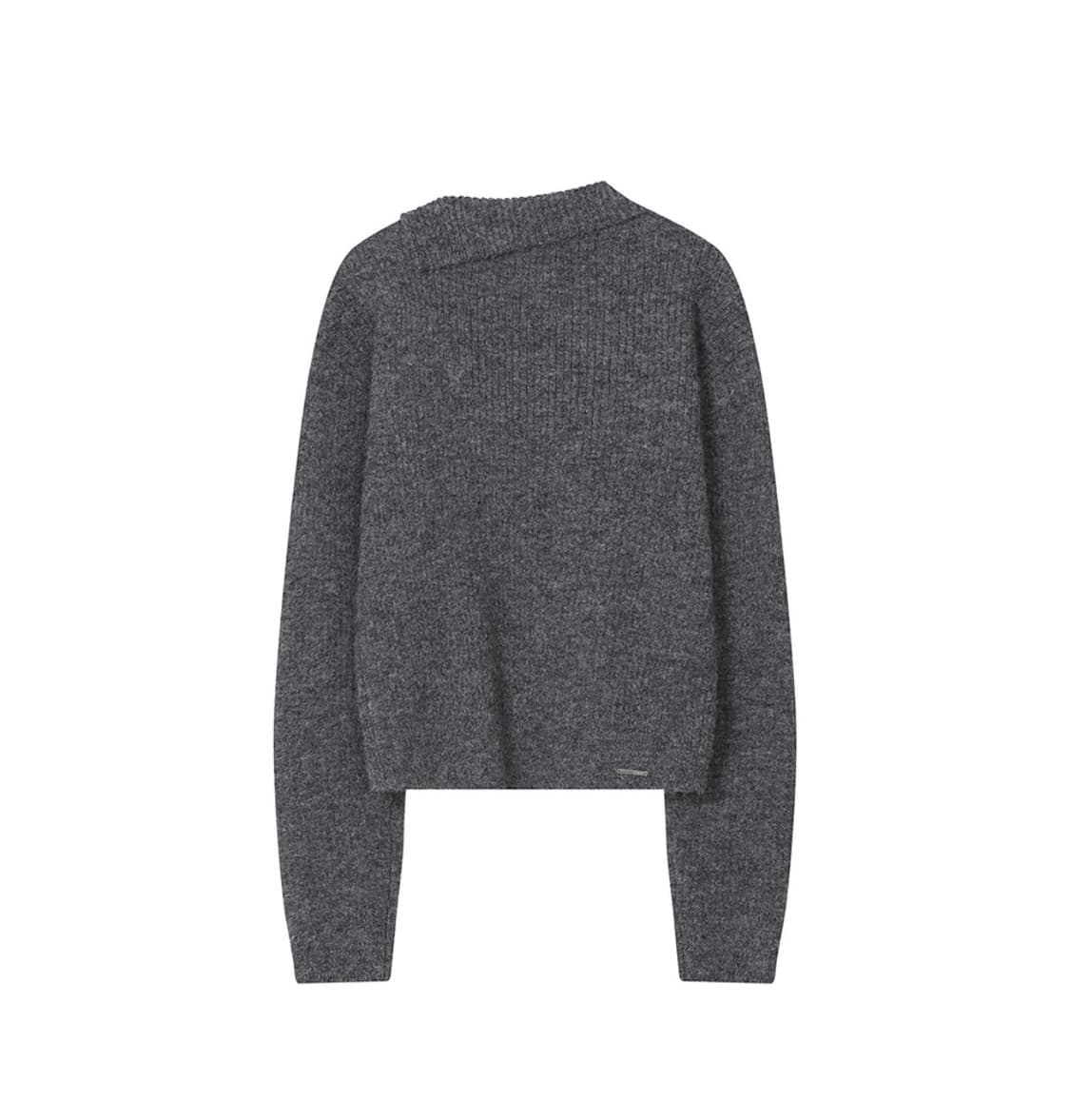 Side button knit GREY 상품이미지3