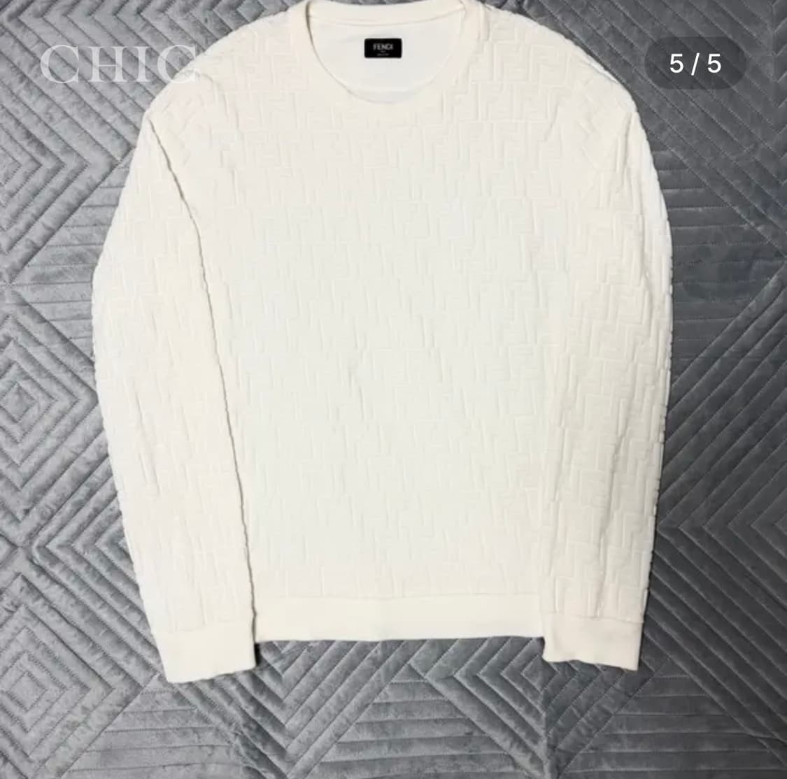 [펜디 FF로고 트레이너 코튼 니트] 상품이미지5