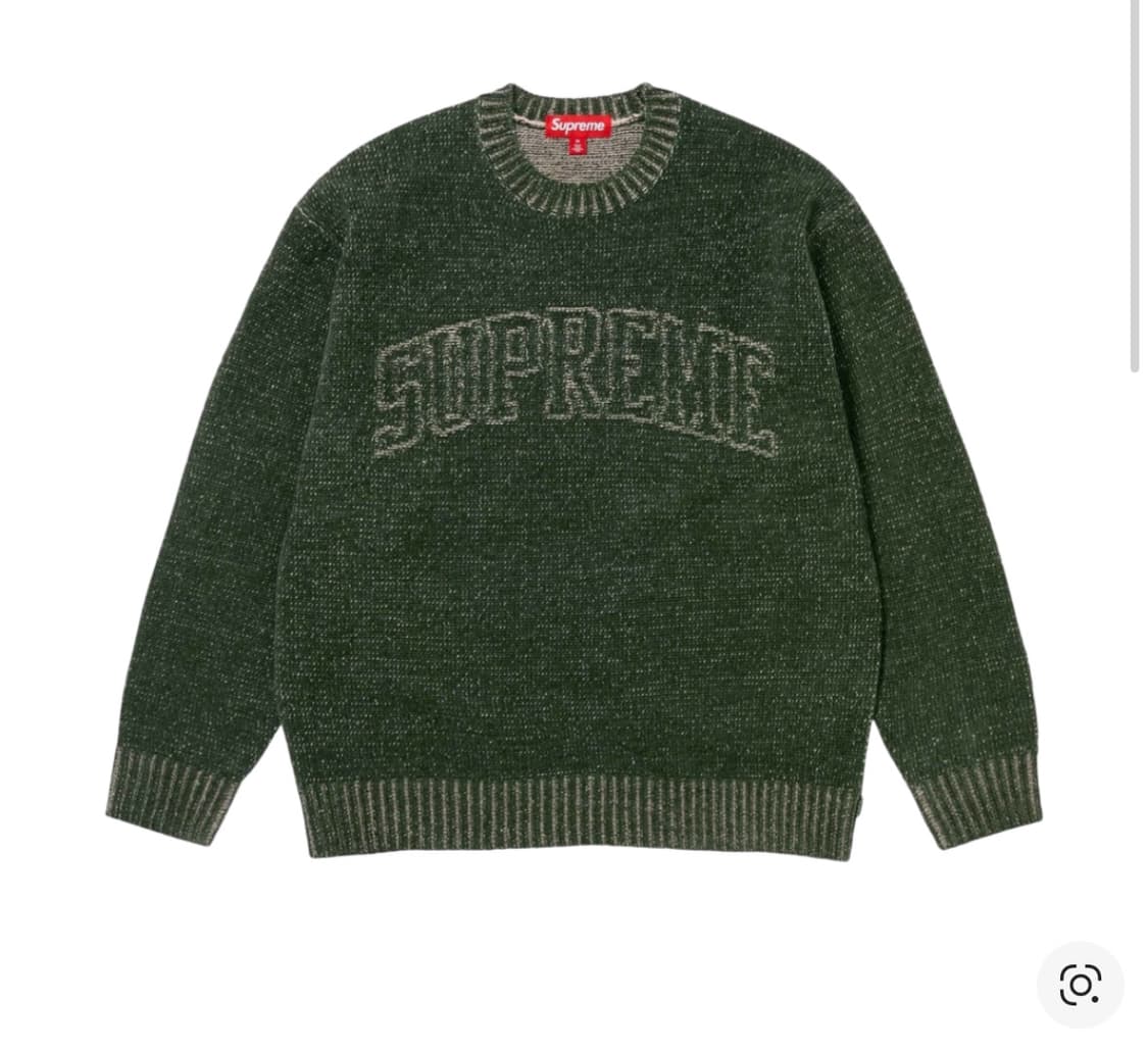 슈프림 콘트라스트 아크 스웨터 올리브 M 상품이미지1