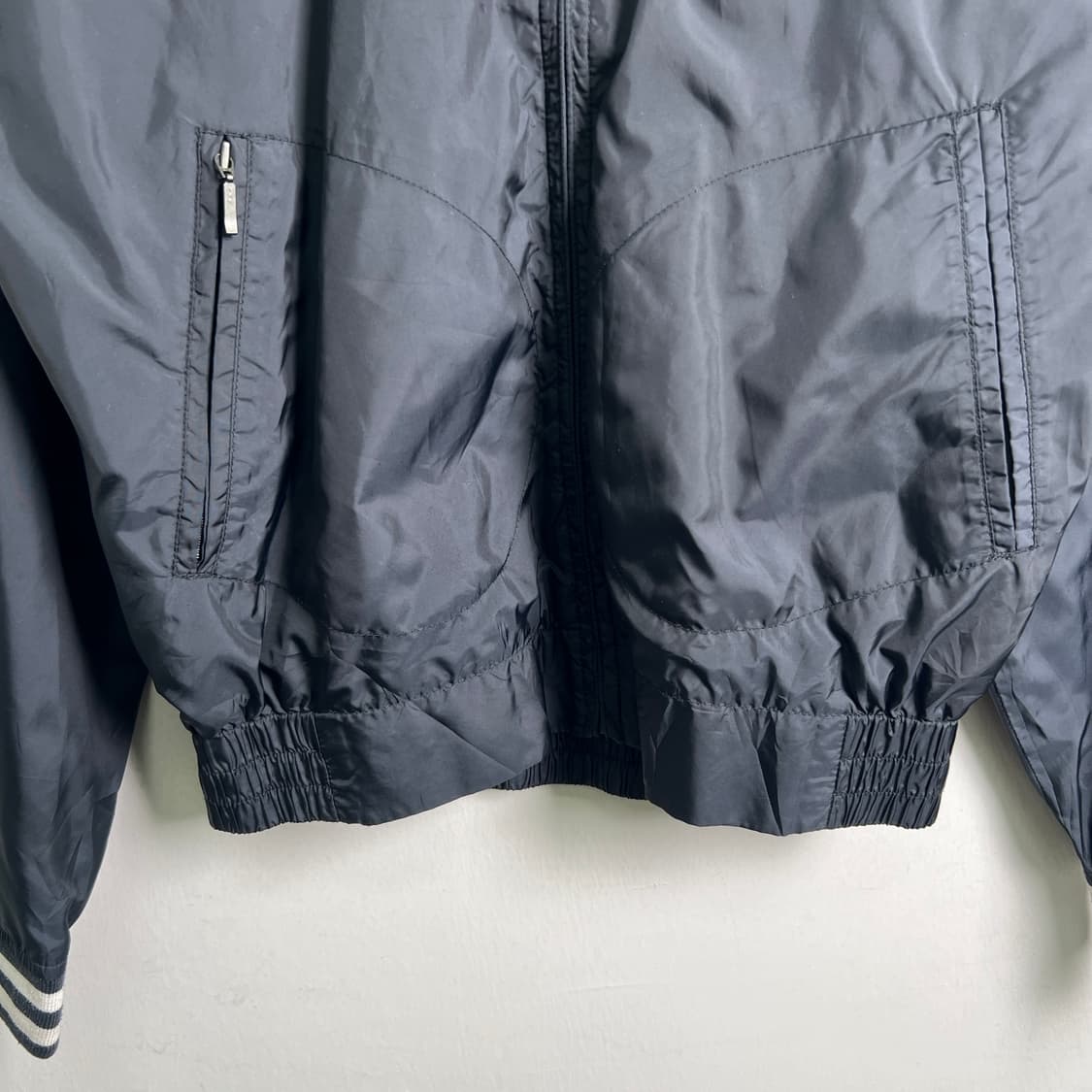 프레드페리 블랙 바람막이 블루종 자켓 XS 상품이미지5