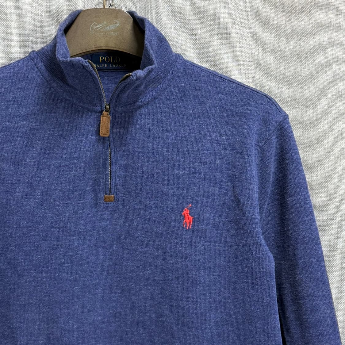 [M/P] 폴로 랄프로렌 블루 하프집업 반집업 니트 상품이미지4