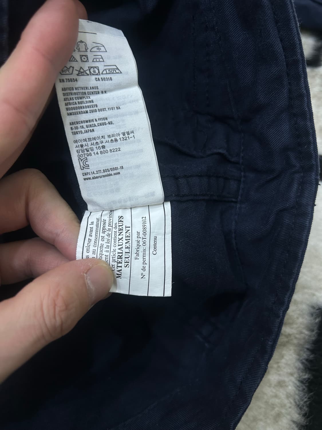 [M]아베크롬비 센티넬 밀리터리 야상/네이비 상품이미지7