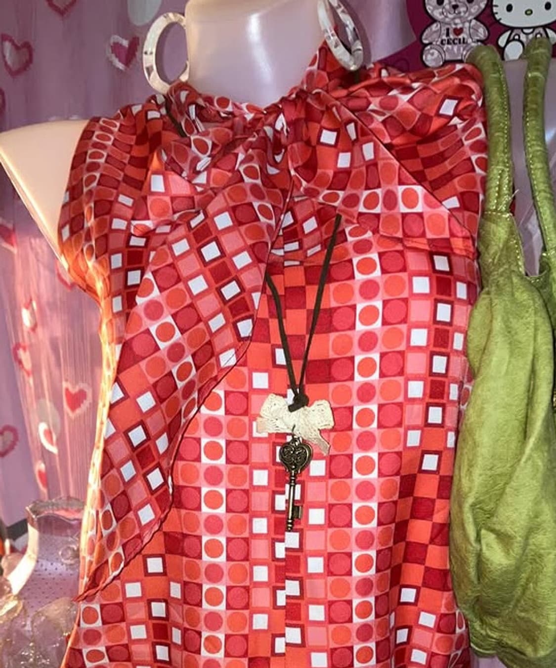 ribbon key necklace 상품이미지3