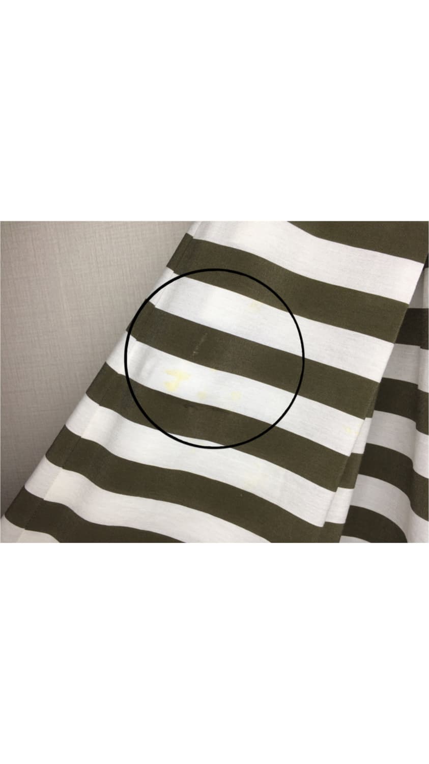 트리콧 꼼데가르송 브라운 글로시 스트라이프 스커트 상품이미지3