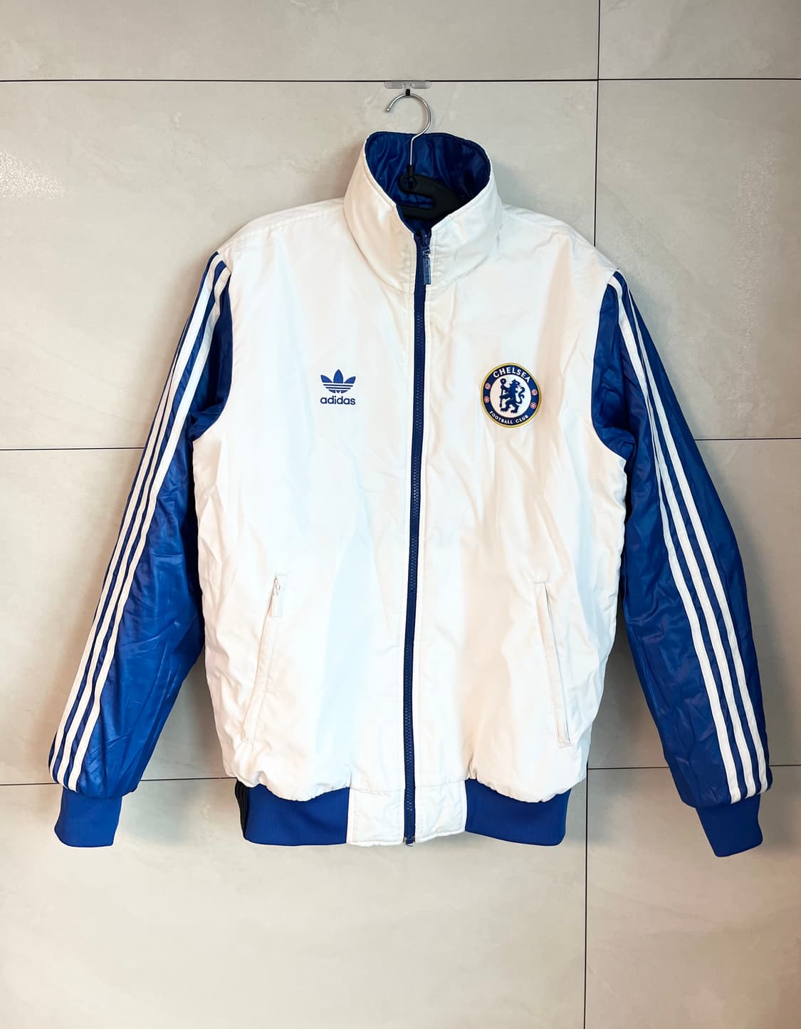 아디다스 첼시FC  흰,파 리버시블 자켓 [100]  상품이미지1
