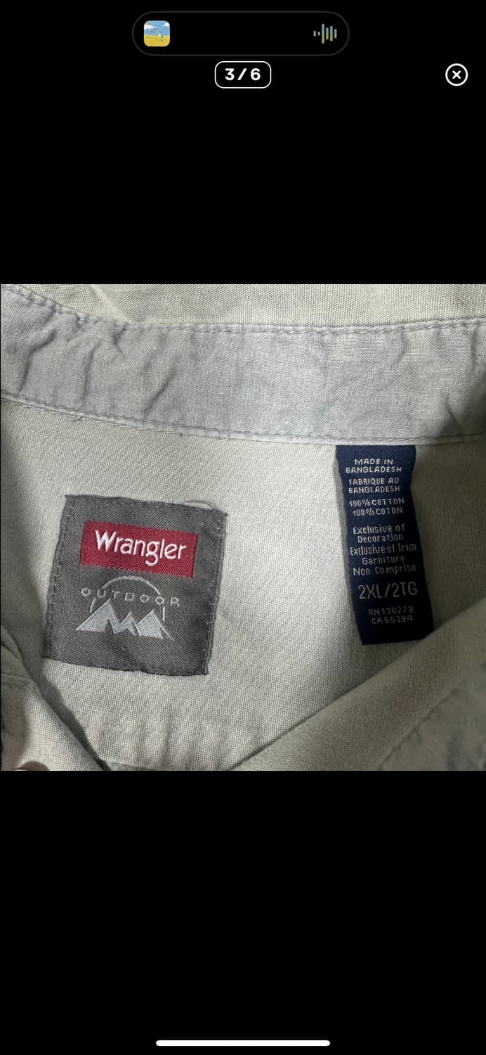 (바배) Wrangler 랭글러 셔츠 상품이미지3