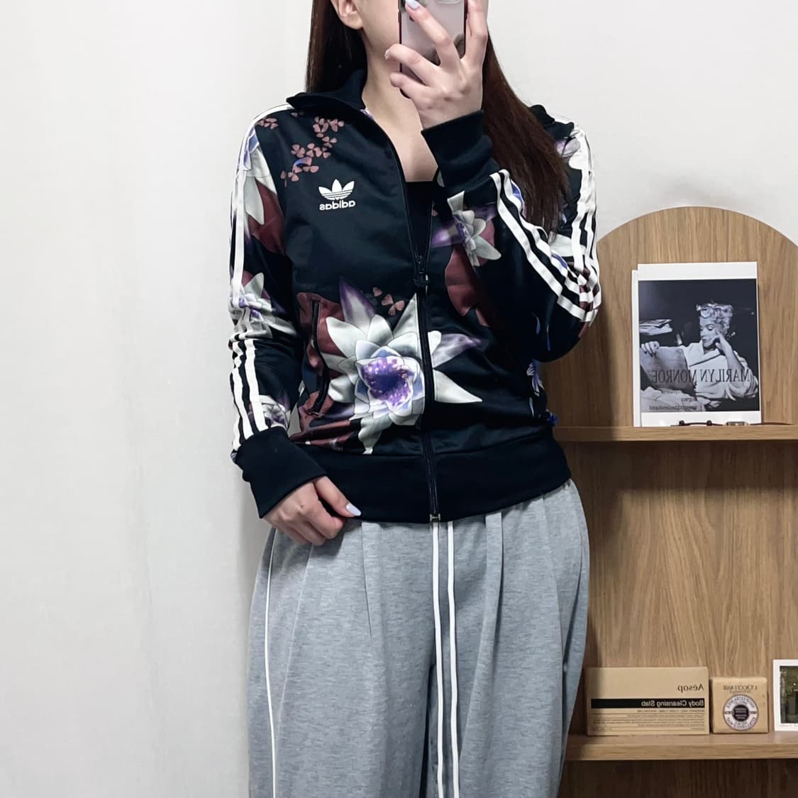 [정품] 아디다스 블랙 LOTUS PRINT 져지 [ 85 ] 상품이미지2