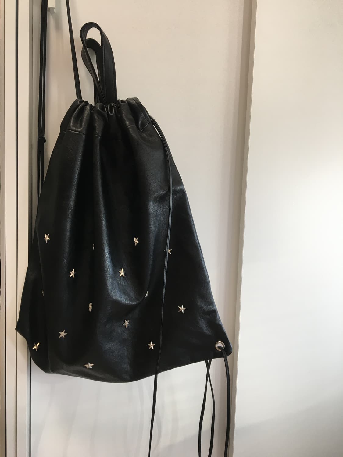 aeae 스텔라 레더 짐색 블랙 STELLA LEATHER GYMSACK 상품이미지3