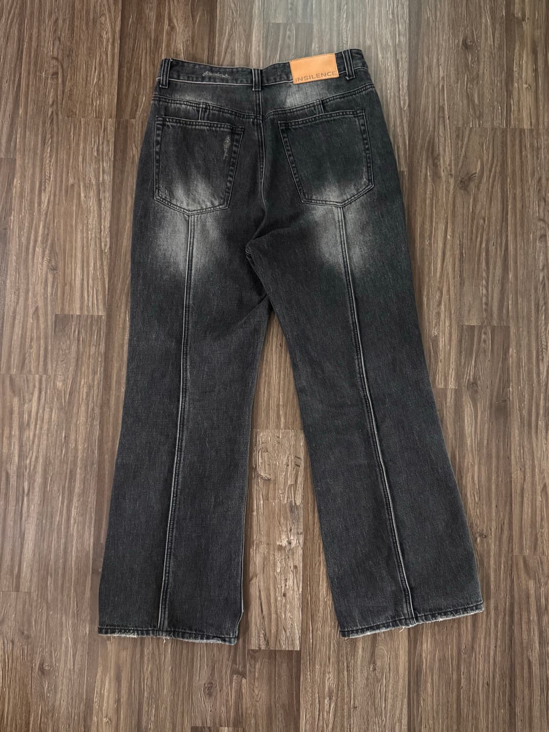 Insilence semi flare fit pant mid blue s 상품이미지3