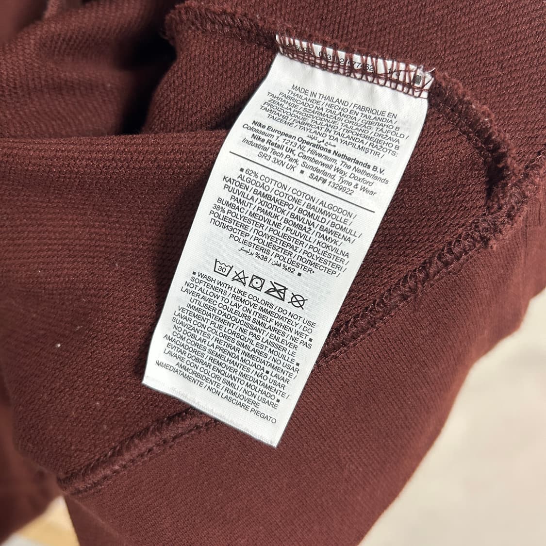 나이키 우먼스 드라이핏 겟 핏 크롭 맨투맨 브라운 상품이미지7