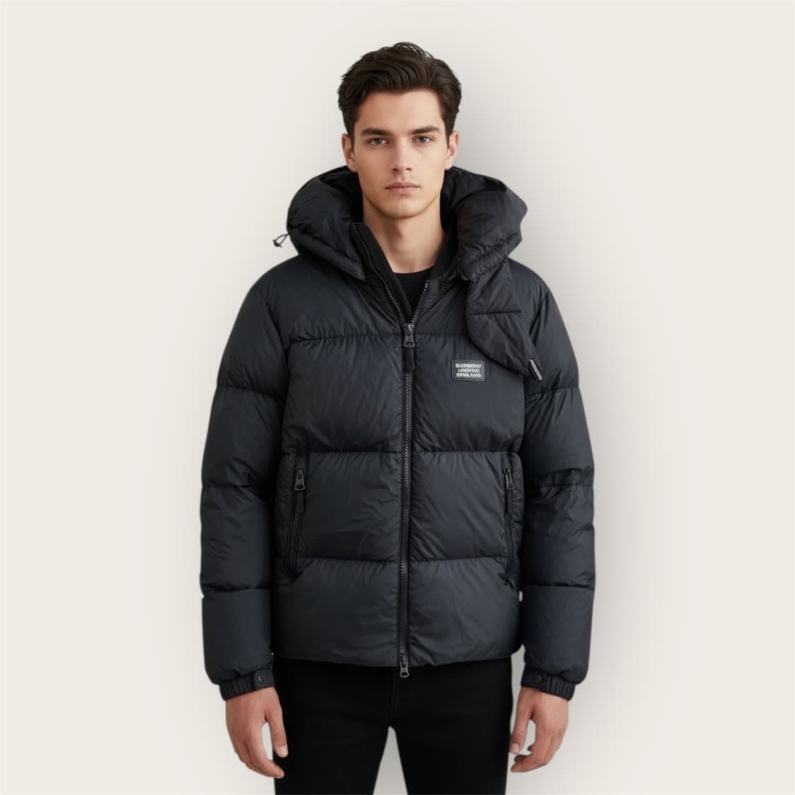 .95/ 버버리 신형 로고패치 TB 후디 구스패딩 상품이미지1