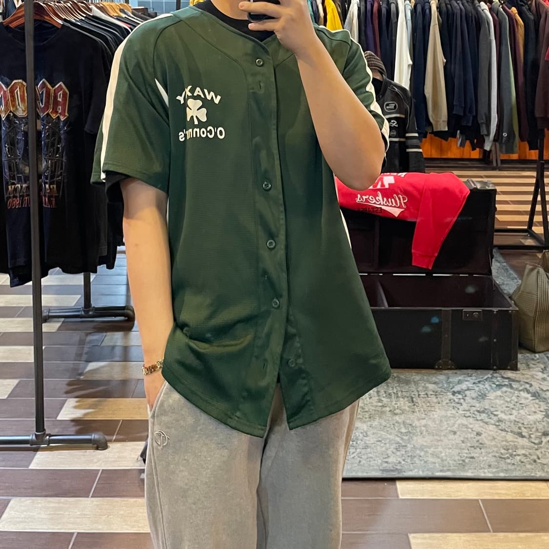 챔피온 베이스볼 셔츠 상품이미지2