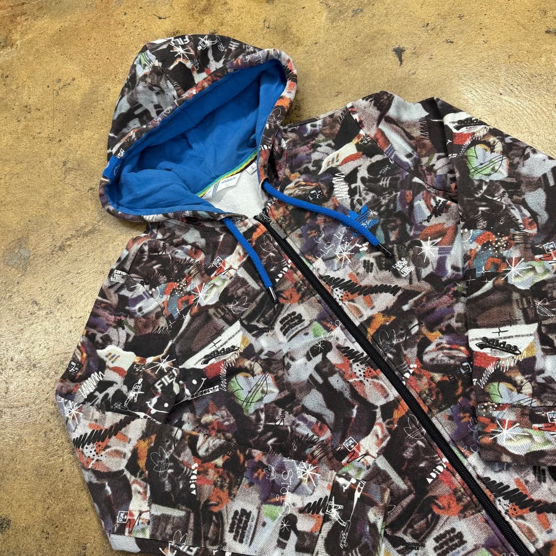 [정품/100] 아디다스 패턴 후드집업 b14 상품이미지1