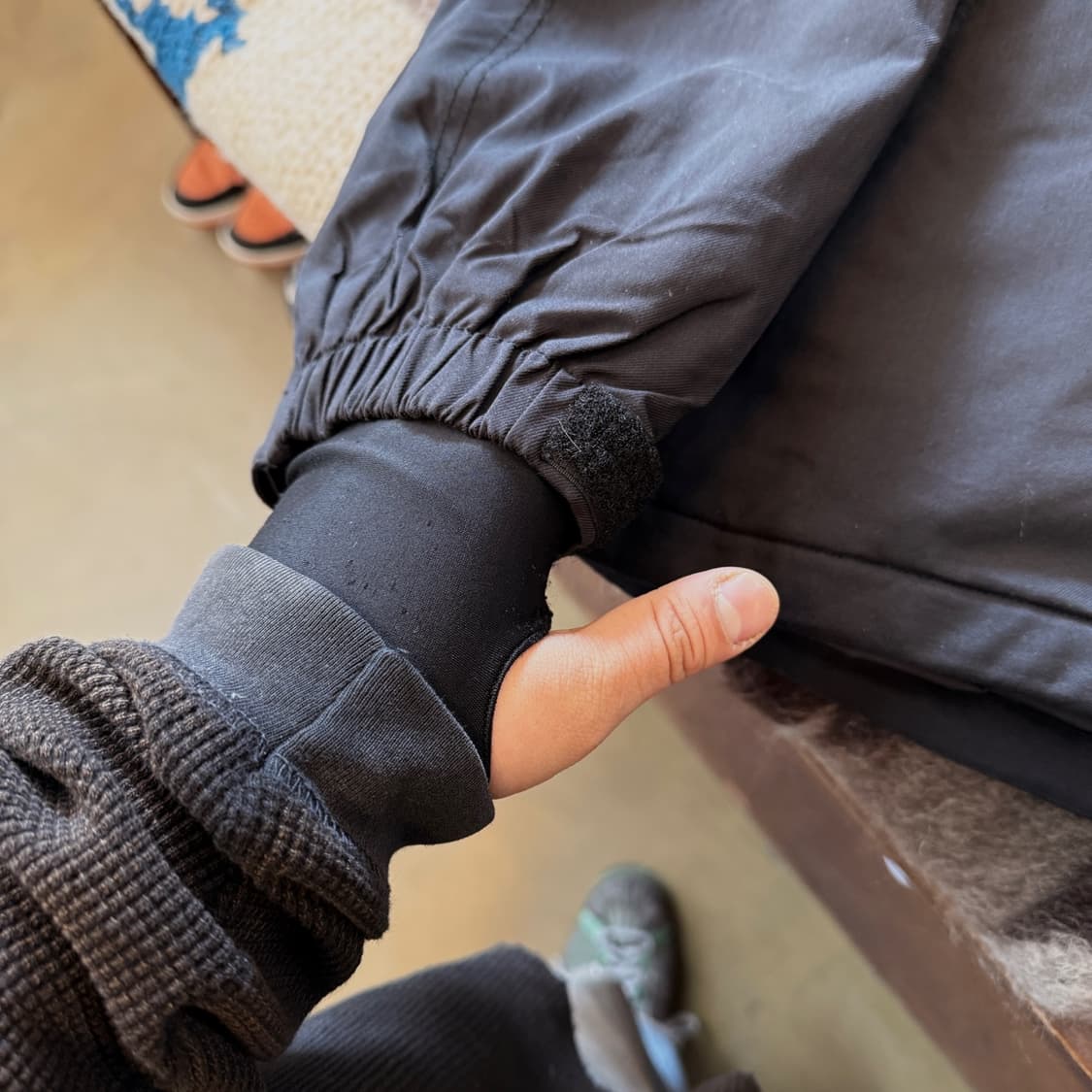 90 ~ 00S 오클리 2 IN1 핑거홀 베스트 후디 스포츠 자켓 L X 상품이미지8